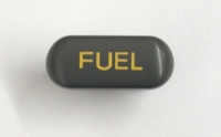 E13469 BUTTON-FUEL-GRAY WITH ORANGE LETTERS-90-91