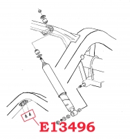 E13496 BOLT SET-BRAKE AND GAS LINE CLIP BLOCK-4 PIECES-56-67-REAR AXLE BUMPER BOLT-59-62
