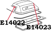 E14023 WEATHERSTRIP-SOFT TOP SIDE CENTER-CONVERTIBLE-USA-RIGHT-98-04