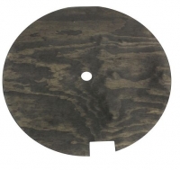 E14265 COVER-SPARE TIRE-CORRECT THICKNESS-5 PLY-FINISHED IN BLACK STAIN-56-60