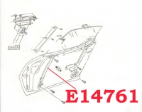 E14761 CHANNEL-FRONT DOOR GLASS ROLLER-USED RECONDITIONED-LEFT-L69-82