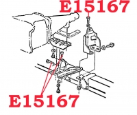 E15167 BOLT SET-TRANSMISSION MOUNT-BRACKET TO FRAME-WITH MANUAL-7 PIECES-63-67