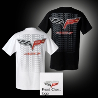 E15591 SHIRT-CORVETTE 60TH LOGO-BLACK