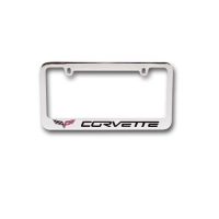 E15721 FRAME-LICENSE PLATE-C6 CORVETTE-CHROME