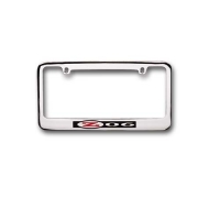 E15723 FRAME-LICENSE PLATE-Z06 CORVETTE-CHROME