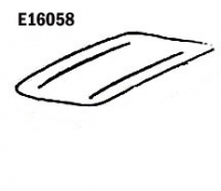 E16058 HOOD-ASSEMBLY-PRESS MOLDED-WHITE-59-60