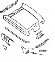 E16170 PANEL-PARK LAMP-PRESS MOLDED-WHITE-RIGHT HAND-63-64