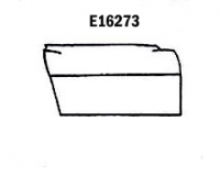 E16273 DOOR-SKIN-ROADSTER-HAND LAYUP-RIGHT HAND-65-67