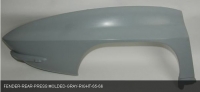 E16297 FENDER-REAR-PRESS MOLDED-GRAY-RIGHT-65-66