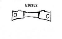 E16352 PANEL-REAR EXHAUST-WITH BEZEL FLANGES-PRESS MOLDED-GRAY-64-65