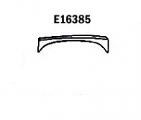 E16385 PANEL-REPAIR-SMALL FLARE-REAR-RIGHT HAND-PRESS MOLDED-GRAY-63-66