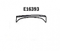 E16393 PANEL-REPAIR-SMALL FLARE-REAR-RIGHT HAND-PRESS MOLDED-WHITE-63-65