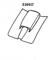 E16417 HOOD-SKIN-BIG BLOCK-PRESS MOLDED-BLACK-67