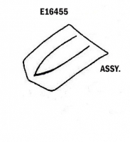 E16455 HOOD-ASSEMBLY-SMALL BLOCK 327-350-HAND LAYUP-SMOOTH INSIDE-68-72