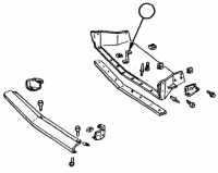 E16495 BRACE-FRONT AIR DEFLECTOR-84-90