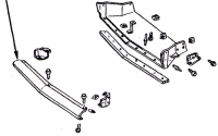 E16496 DEFLECTOR-FRONT AIR DAM-84-89