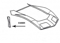 E16504 EXTENSION-COWL TO FENDER-PRESS MOLDED-BLACK-RIGHT HAND-68-82