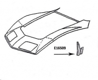 E16509 EXTENSION-COWL PLENUM-PRESS MOLDED-BLACK-LEFT HAND-68-69