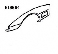 E16564 FENDER-FRONT-SHEET MOLDED COMPOUND-PRESS MOLDED-GRAY-LEFT HAND-73-79