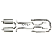 E1653 EXHAUST SYSTEM-ALUMINIZED-WITH 5 CHAMBER STANDARD STYLE MUFFLER-W/O TOOL TRAY-63