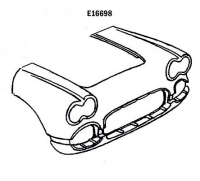 E16698 FRONT END-CENTER OF WHEEL WELL FORWARD-HAND LAYUP-62