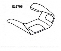 E16706 HOOD SURROUND-CENTER WHEEL WELL FORWARD-HAND LAYUP-68-72