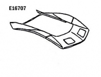 E16707 HOOD SURROUND-HAND LAYUP-73-74