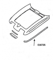 E16735 BONDING STRIP-UPPER FENDER-HAND LAYUP-BLACK-LEFT HAND-67