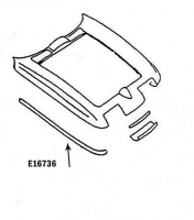 E16736 BONDING STRIP-UPPER FENDER-HAND LAYUP-BLACK-RIGHT HAND-67