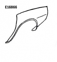 E16866 FENDER-REAR-HAND LAYUP-LEFT-74-82