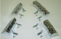 66-67 Ignition Shield Set - Lower With Brackets And Wingnuts