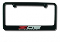 E17099 FRAME-LICENSE PLATE-Z06 SUPERCHARGED-BLACK