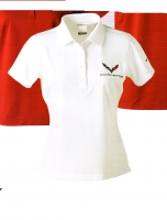 E17103 SHIRT-LADIES-POLO-C7 LADIES NIKE DRI FIT-WHITE