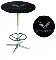 E17217 TABLE-C7 CORVETTE PUB TABLE DISCONTINUED