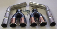 E1814C DISCONTINUED MUFFLER ELIMINATOR-ALUMINIZED-CHAMBERED-3 INCH-SLANT ROUND TIP-PAIR-92-96-DISCONTINUED
