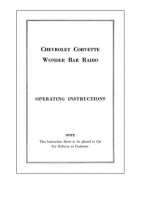 E18573 BOOKLET-RADIO INSTRUCTIONS-WONDERBAR-EACH-58-63