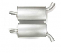 E19798 MUFFLER-STAINLESS STEEL-LOUD-2.5 INCH-PAIR-73