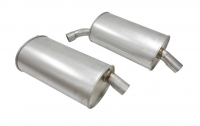 E19768 MUFFLER-ALUMINIZED-ROUND-2 INCH-PAIR-73