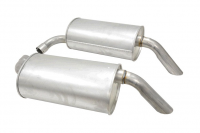 E19805 MUFFLER-ALUMINIZED-ROUND-2 INCH-PAIR-74