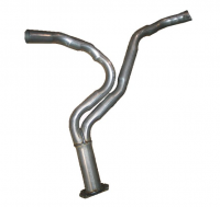 E19819 PIPE-EXHAUST-REAR-Y PIPE-ALUMINIZED-2.5 INCH-82