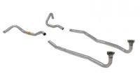 E19861 PIPE SET-EXHAUST-ALUMINIZED-2.5 INCH-HI PERFORMANCE-NO CROSSOVER-62