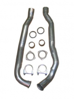 E19870 PIPE SET-EXHAUST-ALUMINIZED-2.5 INCH-BIG BLOCK-AUTOMATIC-65-67