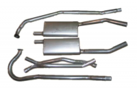 E19989 EXHAUST SYSTEM-ALUMINIZED-OVAL MUFFLER-V8-55