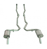 E19996 EXHAUST SYSTEM-ALUMINIZED-2 INCH-SMALL BLOCK-AUTOMATIC-74-79