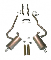 E20212 EXHAUST SYSTEM-DELUXE-2 TO 2.5 INCH-SMALL BLOCK-MANUAL-68-69