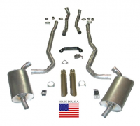 E20216 EXHAUST SYSTEM-DELUXE-2.5 INCH-BIG BLOCK-427-MANUAL-68