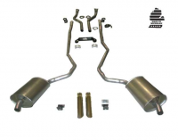 E20228 EXHAUST SYSTEM-DELUXE-2.5 TO 2 INCH-BIG BLOCK-427-AUTOMATIC-WELDED MUFFLER-69