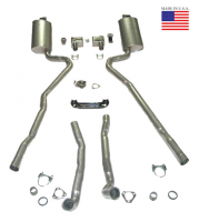 E20238 EXHAUST SYSTEM-DELUXE-2.5 INCH-BIG BLOCK-454-AUTOMATIC-WELDED MUFFLER-70-72