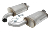 E20342 EXHAUST SYSTEM-ALUMINIZED-AUTOMATIC-HEADERS AND MAGNAFLOW MUFFLERS-68-72