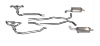 E20339 EXHAUST SYSTEM-ALUMINIZED-4 SPEED-HEADERS AND MAGNAFLOW MUFFLERS-68-72